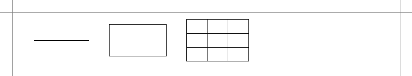 A line, a rectangle, and a grid drawn in the design area.